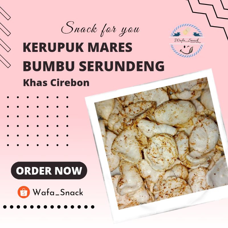 

KERUPUK MARS / MLARAT GORENG PASIR BUMBU SERUNDENG KHAS CIREBON