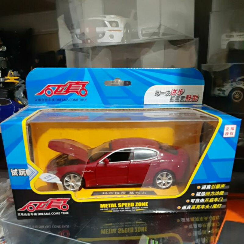 Diecast MSZ Skala 1:32 MASERATI GHIBLI RED SOUND & LIGHT