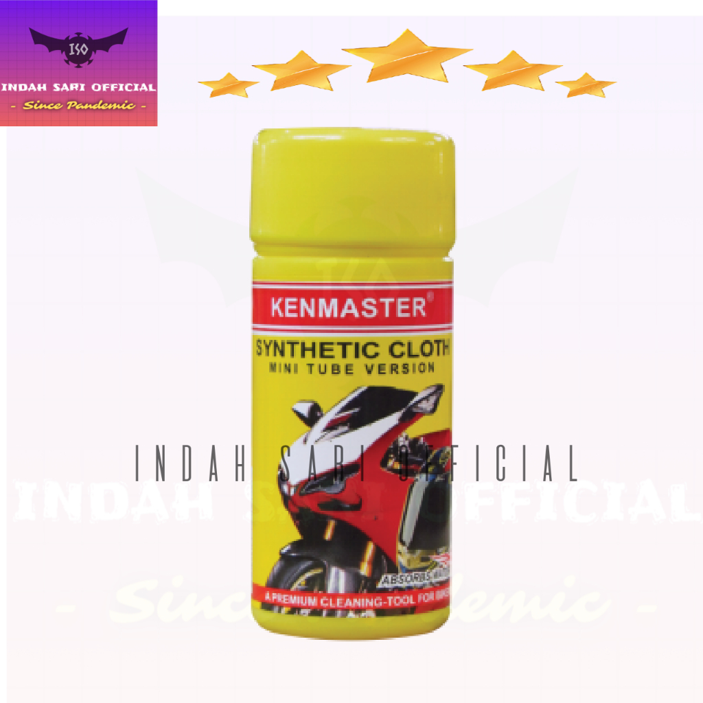 Kenmaster Chamois Motor - Lap Khusus Cuci Motor, Anti Gores, Daya Serap Tinggi