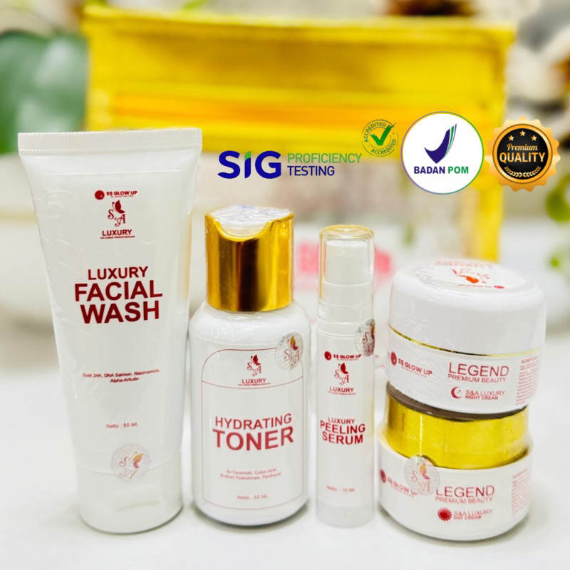 Paket Legend Luxury Premium BPOM Klinik (Forte) SS Glow Up By Sarah Sartika X S&A