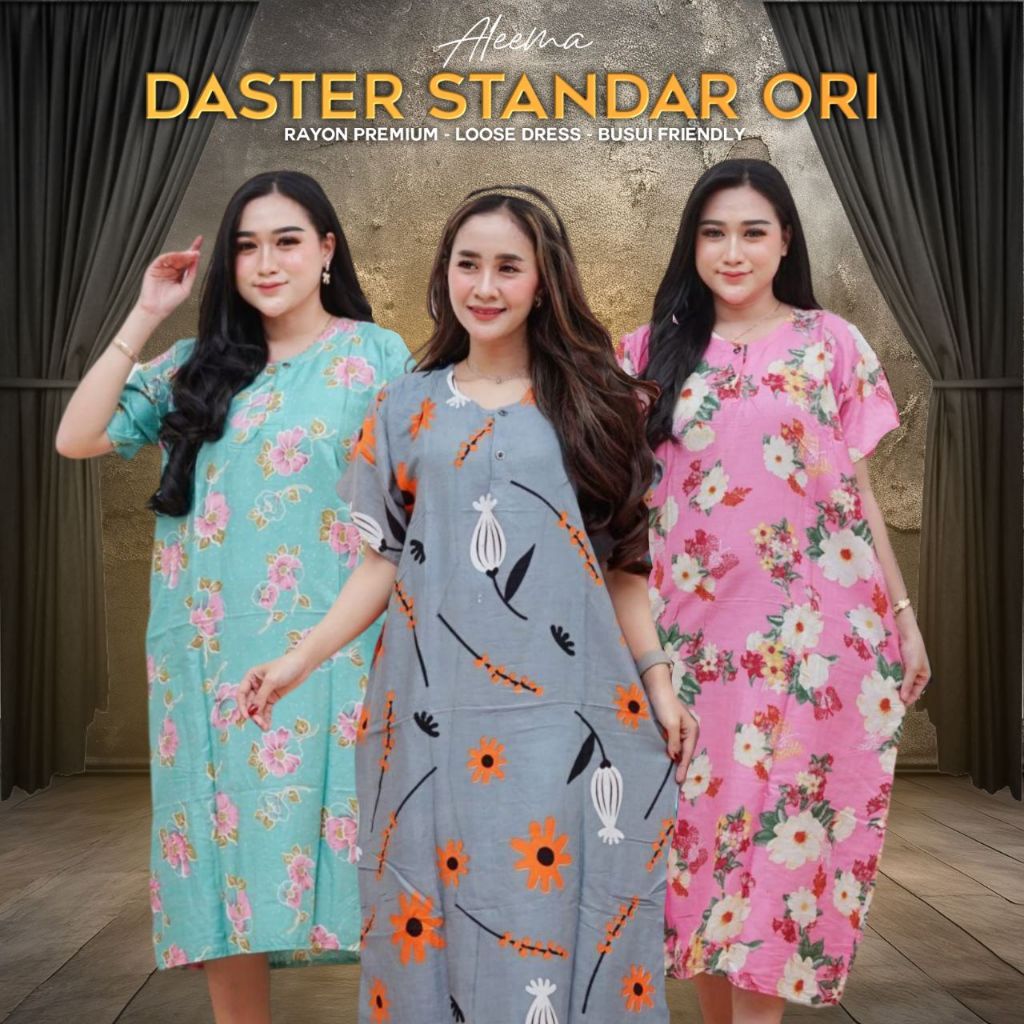 Daster Panjang Lengan Pendek / Daster Jumbo Panjang Lengan Pendek