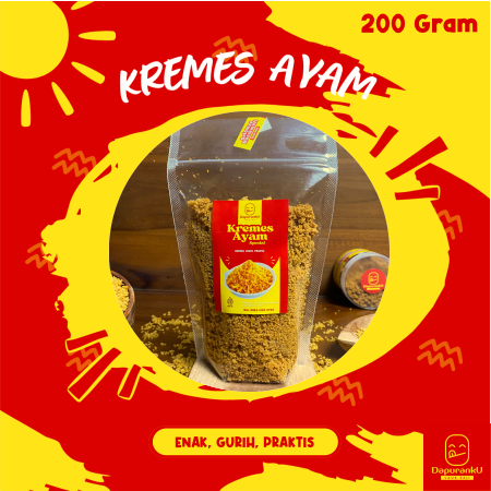 

Kremesan Ayam 200gr Kemasan Refill – Dapuranku Lauk Saji | Kremes Gurih dan Tahan Renyah