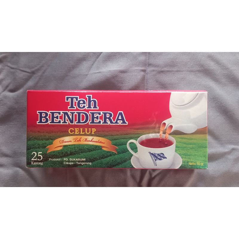 

teh celup, cap bendera