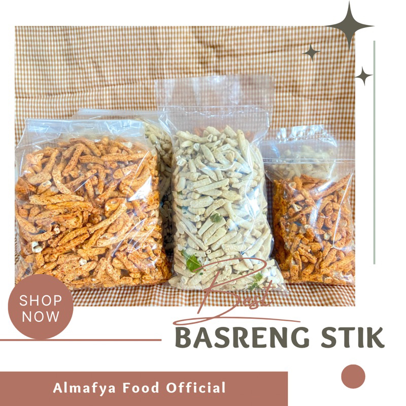 

Almafya Food - Basreng Stik Baso Goreng 250 Gram Kiloan