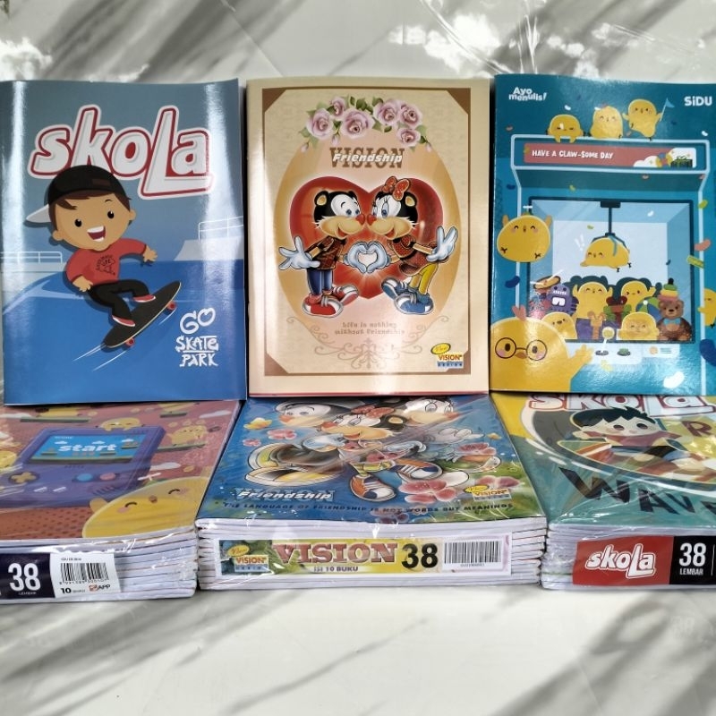 

Tokoarida- [1pcs] Ecer Buku SIDU VISION SKOLA 38 Lembar