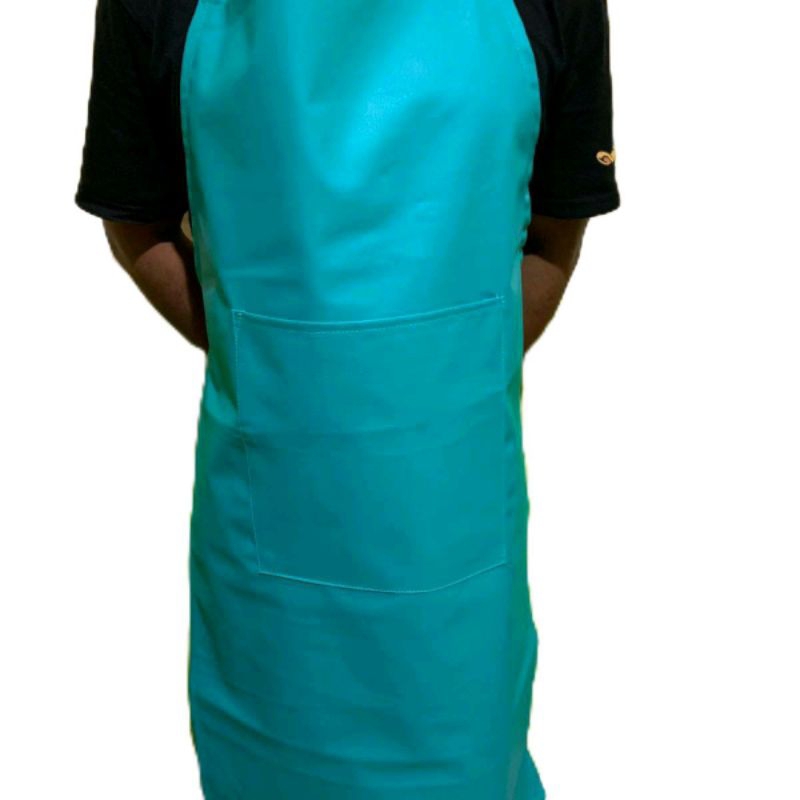 Celemek anti air dan minyak-Apron polos jumbo- bahan Oscar kulit sintetis-pelindung memasak celemek