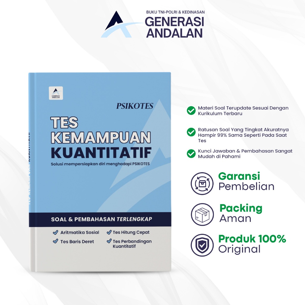 Fokus Lolos Tes Psikotes Kuantitatif TNI-POLRI dan Sekolah Kedinasan Buku Kumpulan Soal Tes Kemampua