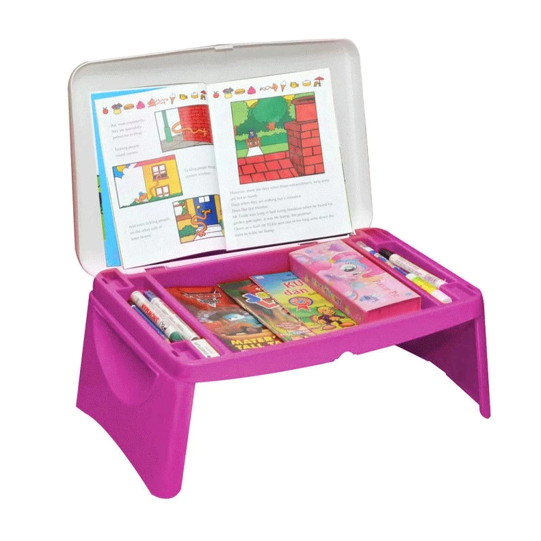 (COD) Meja Belajar Lipat Plastik Anak / Meja Lesehan / Lap Desk / Meja Lipat Anak Karakter Napolly