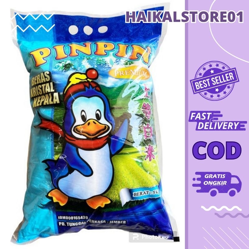 

PINPIN Beras Premium kemasan 5 kg (Terbaru Original)