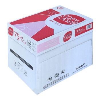 

COPY LASER Kertas HVS A4 75 gram (1 Dus = 5 Rim)