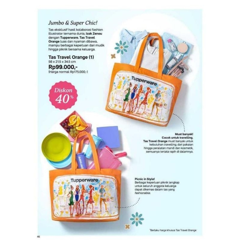 Tas Travel Original Tupperware