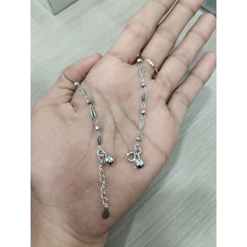 Gelang Bambu Disco Ball Perak 925 Asli