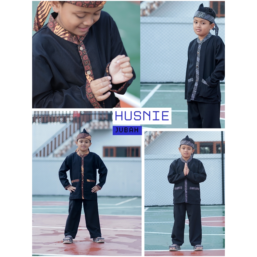 baju adat sunda anak laki-laki  tk-sd kombinasi batik 5 - 15 tahun