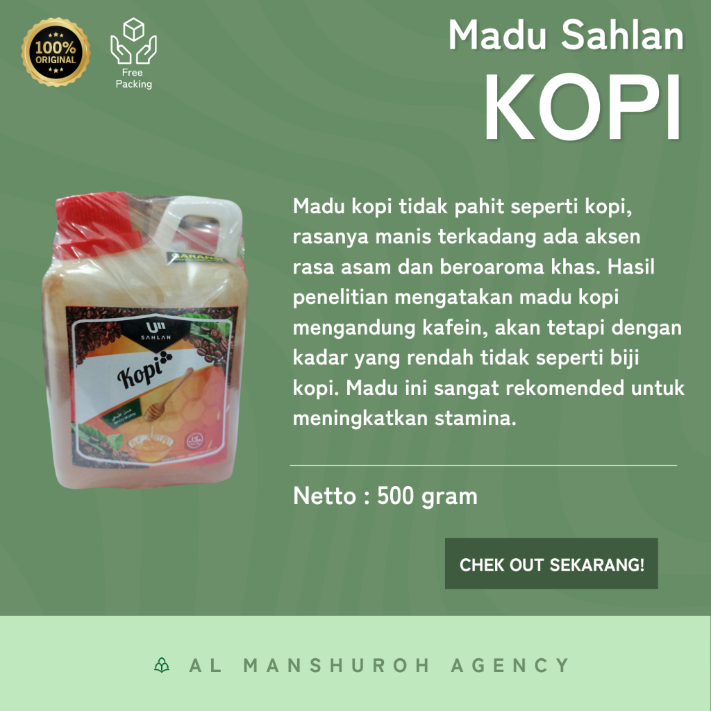 

Madu Sahlan Nektar Kopi 500gr