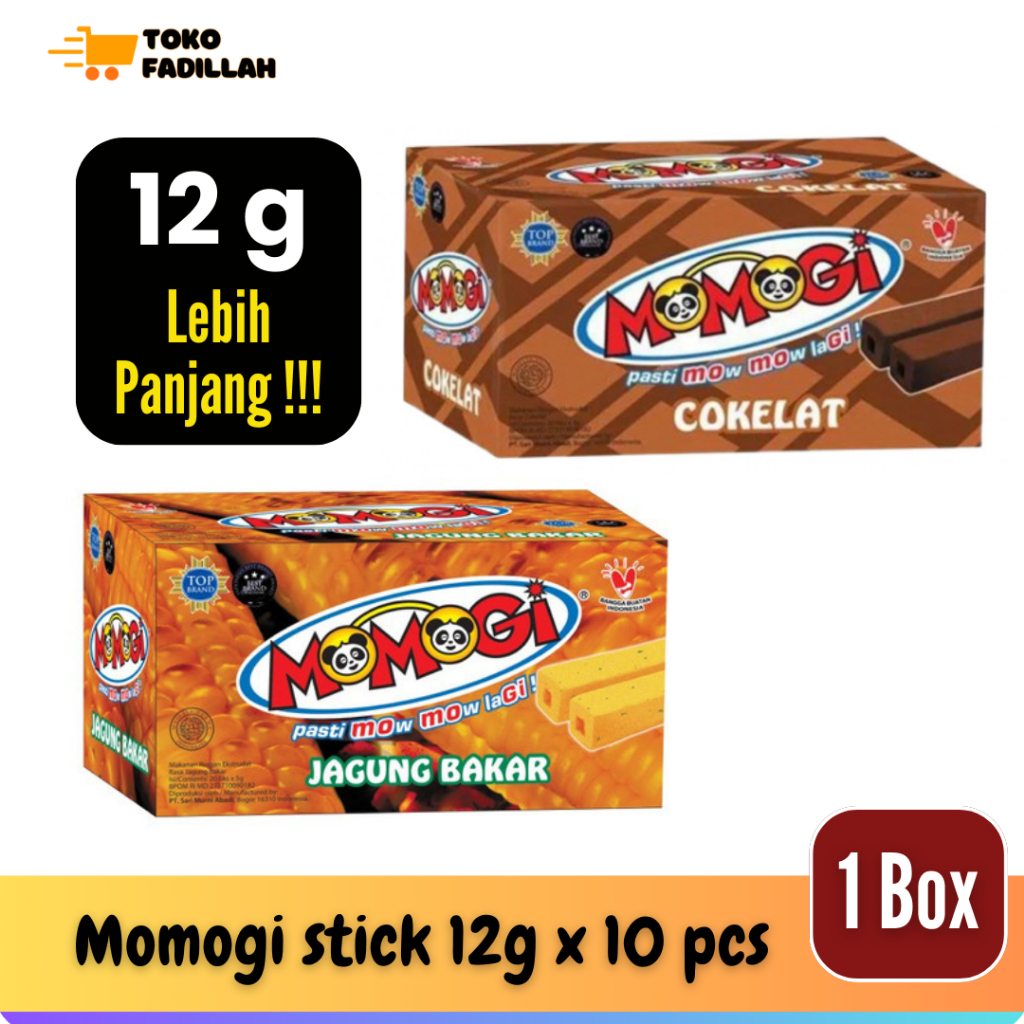 

Momogi Stick Cokelat / Jagung Bakar 12g [1 Box isi 10 pcs]