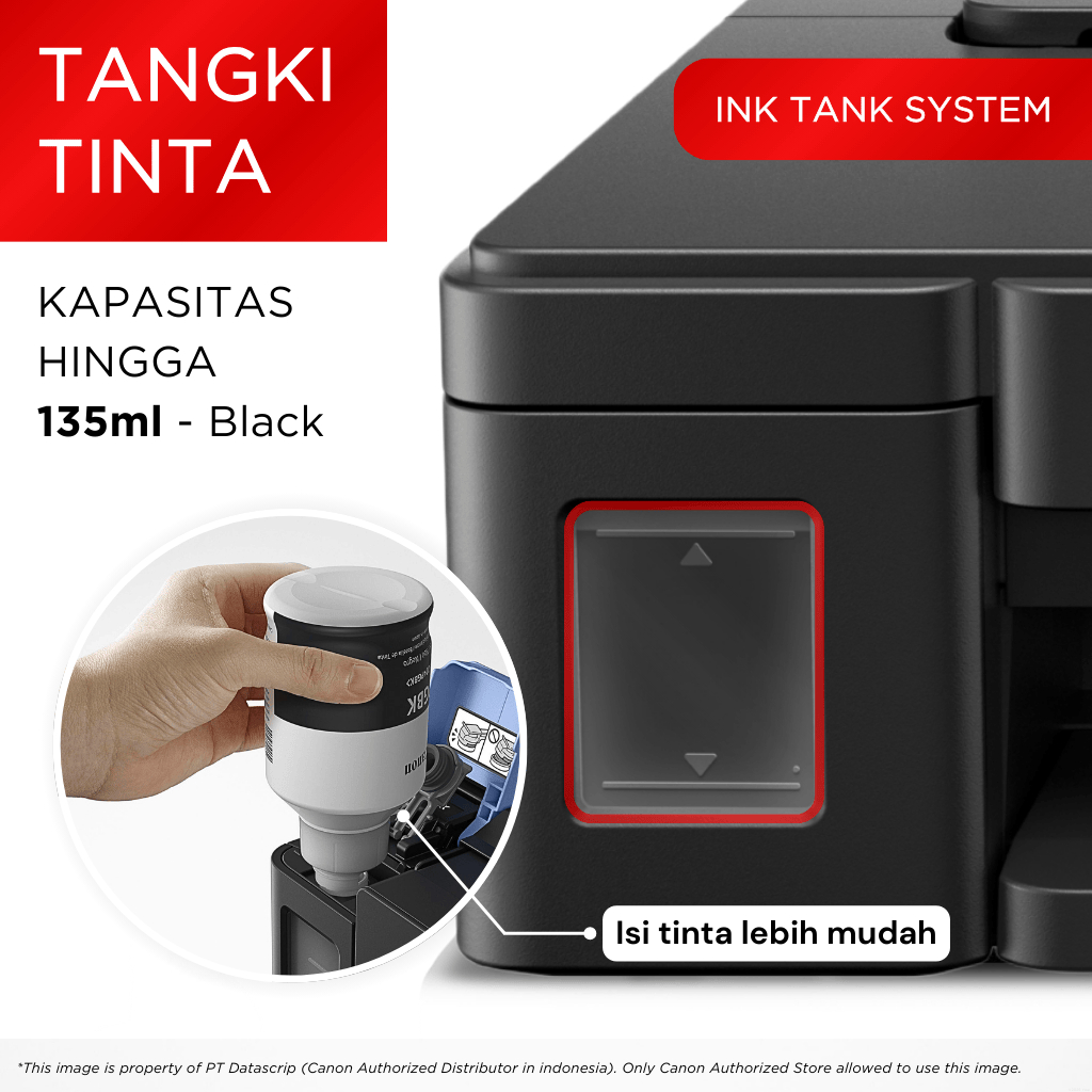 Printer Canon G1010 – Ink Tank Print Only Cetak 7000 Lembar – Garansi 3 Tahun – Roller Super Kuat