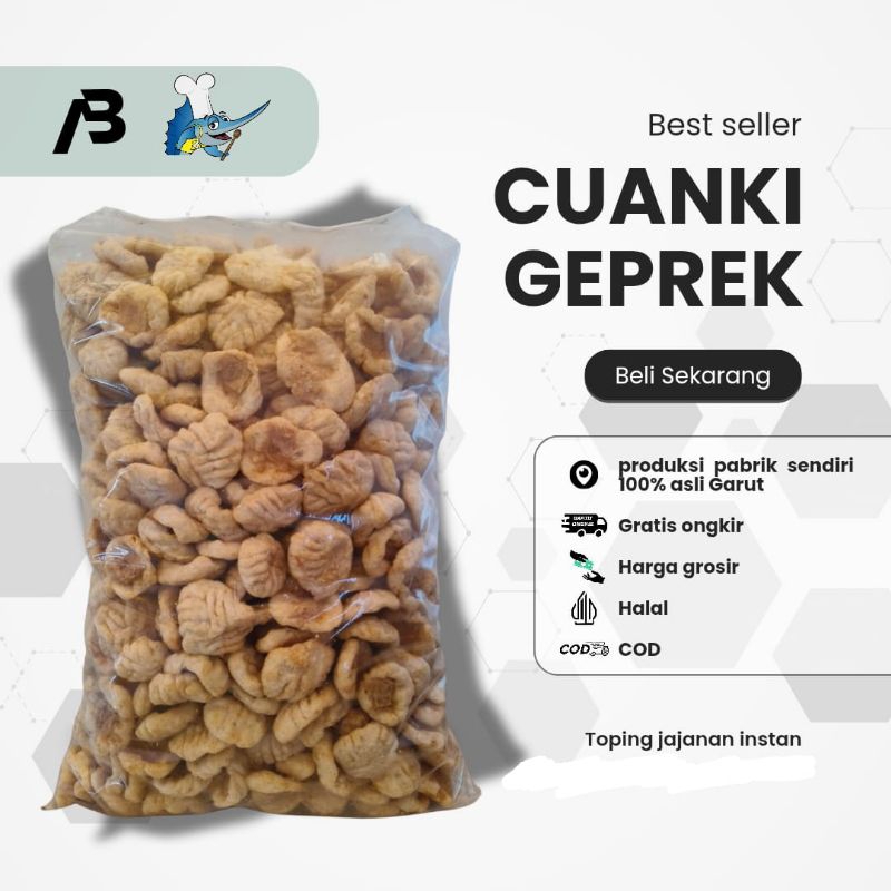 

TERMURAH toping instan CUANKI GEPREK Isi 100 pcs FREE PACKING