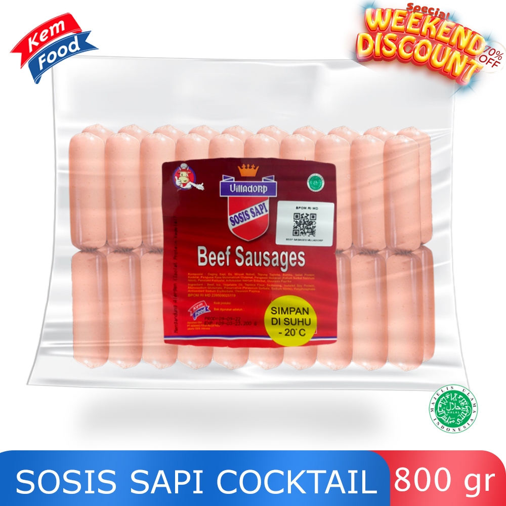 

Villadorp Sosis Sapi Cocktail Premium - 800 gr [Weekend Promo]