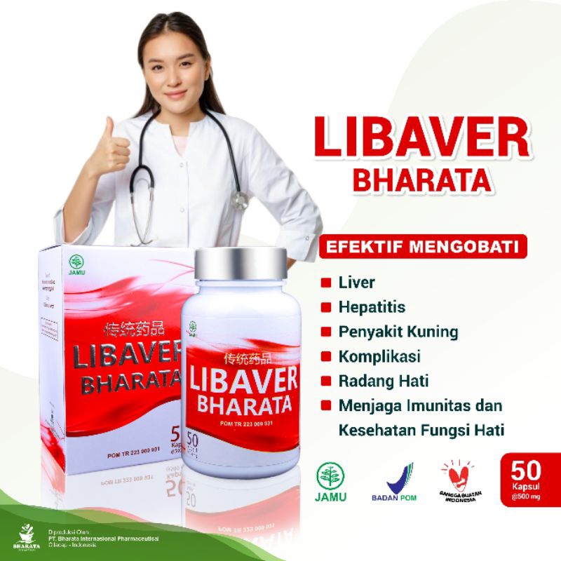 Obat Herbal Libaver Bharata Obat Liver Hepatitis Penyakit Kuning 100% Original Bharata