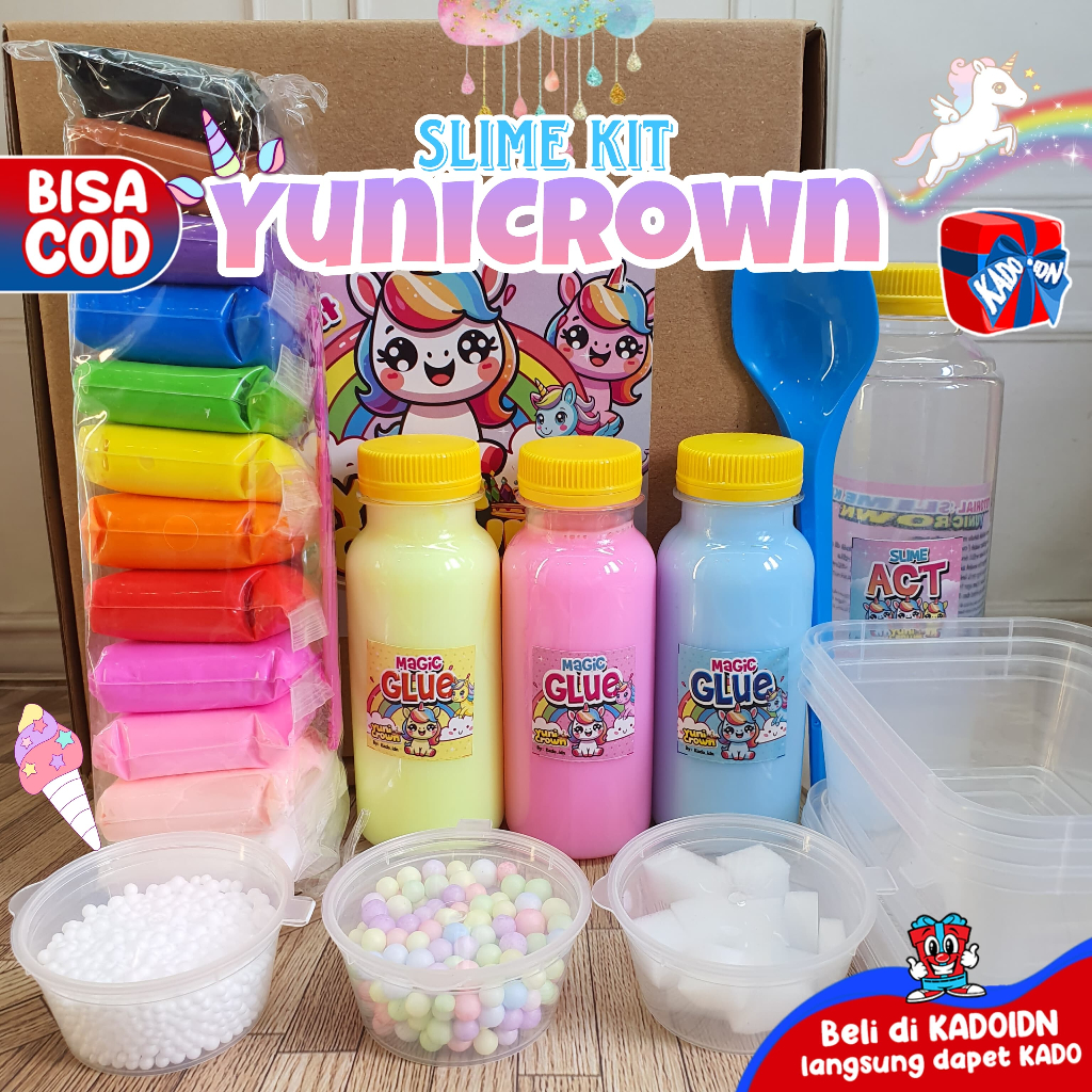 Mainan Slime Kit YUNICROWN by kadokado.idn