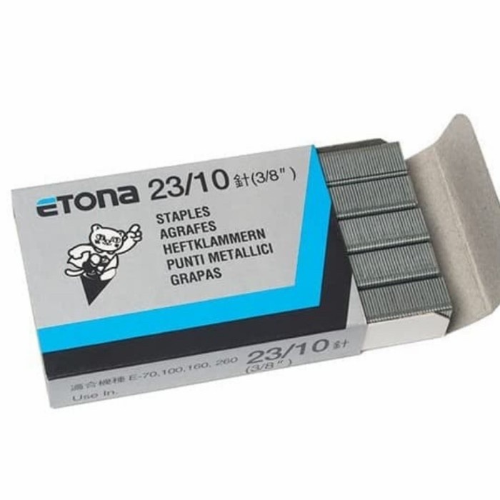 

ETONA 23/10 / STAPLES STAPLER JILID ETONA / ISI HEKTER 23/10 / ISI ATOM KECIL