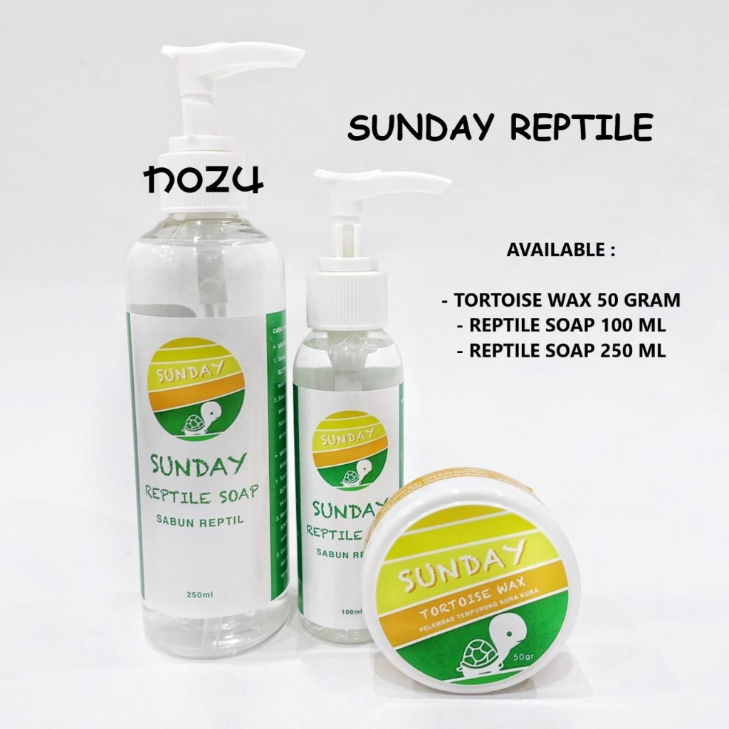 SUNDAY REPTILE SOAP + SUNDAY TORTOISE WAX - SABUN KURA DARAT SABUN TORTOISE SABUN REPTIL TORTO WAX -