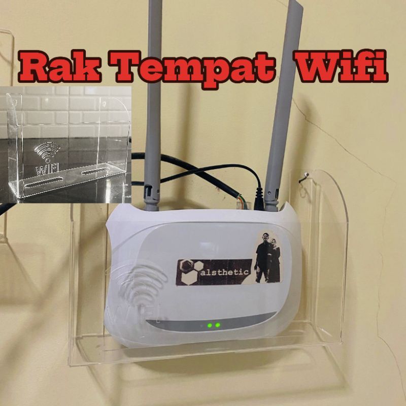 Rak Tempat  Wifi atau router Rak dinding Wifi router