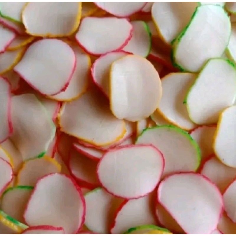 

kerupuk bawang warna warni mentah /kerupuk seblak mentah 1 kg