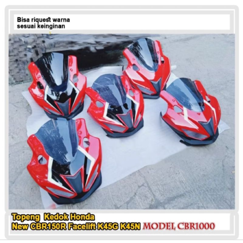 topeng model cbr1000 PNP pasang ke cbr150r k45g k45n