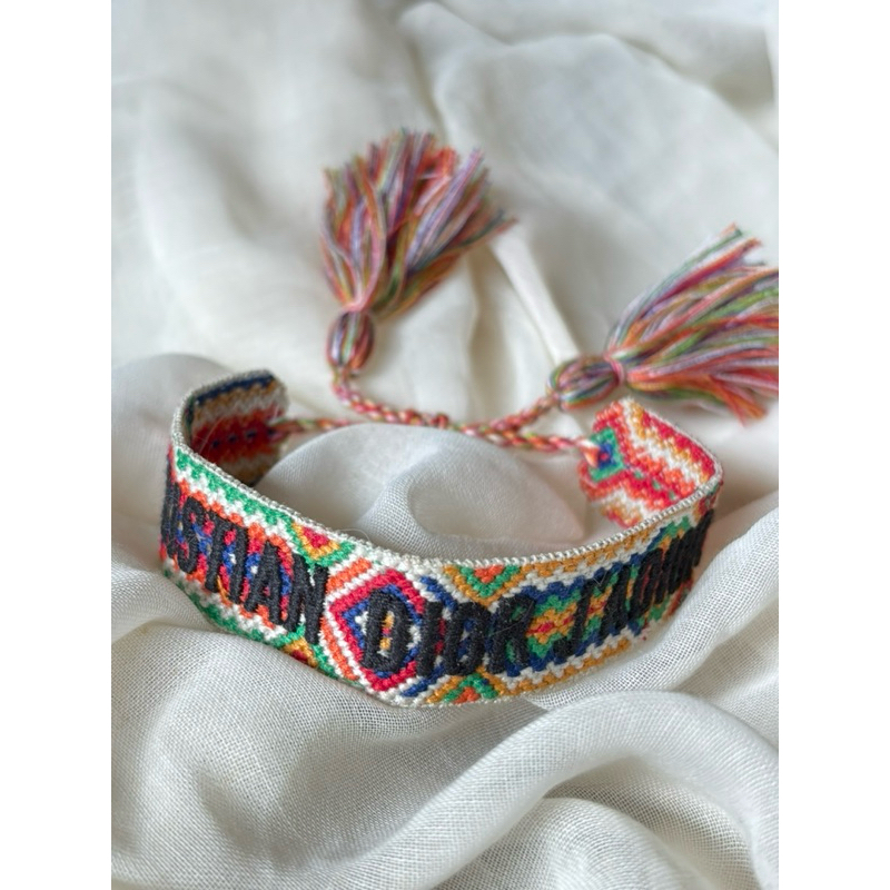 christian dior J’adior moven cotton friendship bracelet gelang