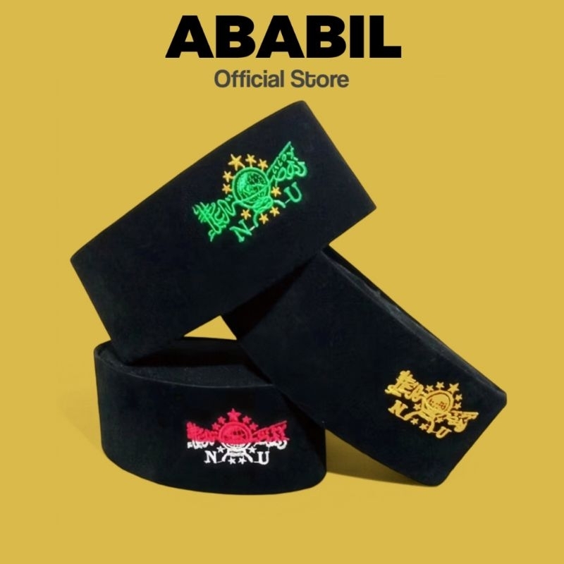 Songkok Nu Peci Kopyah Kopiah Nasional Nu Bordir Hijau & Kuning Emas Anak Dan Dewasa Tinggi 9 Non Ac