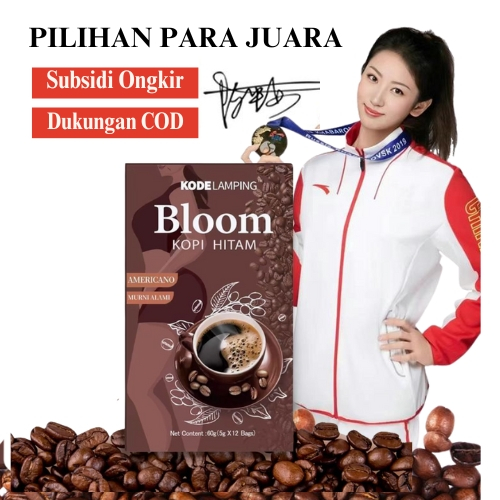 

[BISA COD] - KOPI HITAM BLOOM COFFEE ARABIKA INSTAN - Isi 12 Sachet/Kotak, Kopi Hitam Murni Rendah Gula Praktis Hemat Instan Ala Korea - Kopi Original - Kopi Sehat untuk Diet