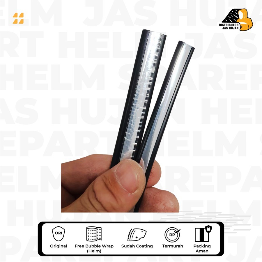List Karet Helm / Kaca / Mobil / Universal Chrome / Gold