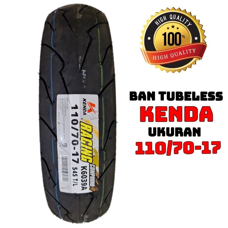 BAN LUAR KENDA 110/70 17 K6039 COMPOUND