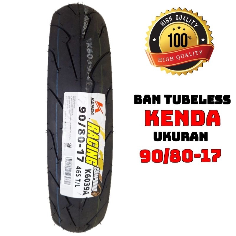 BAN LUAR KENDA 90/80  17 K6039 COMPOUND