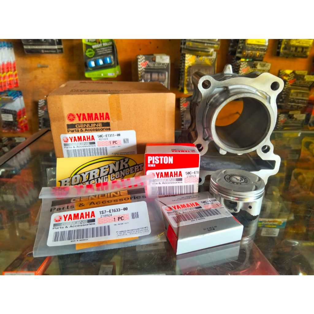 BLOK BLOCK SEHER CYLINDER BLOK SET JUPITER MX OLD 50C-WB016-00 YAMAHA ASLI / ORIGINAL - BOYRENK MADU