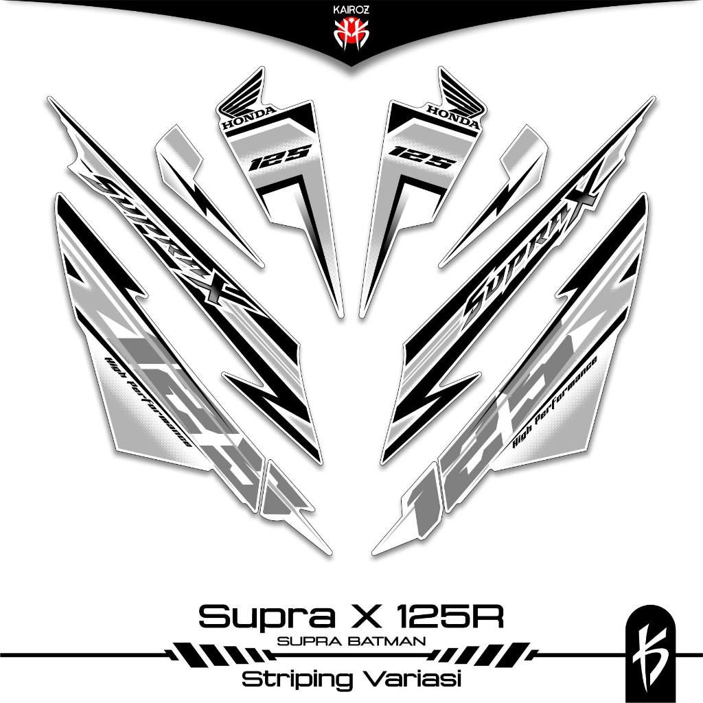 STRIPING SUPRA X 125 KARBU SKU 148 BATMAN STICKER STIKER HONDA SUPRA X 125 WAVE 125I SUPRA X 125R