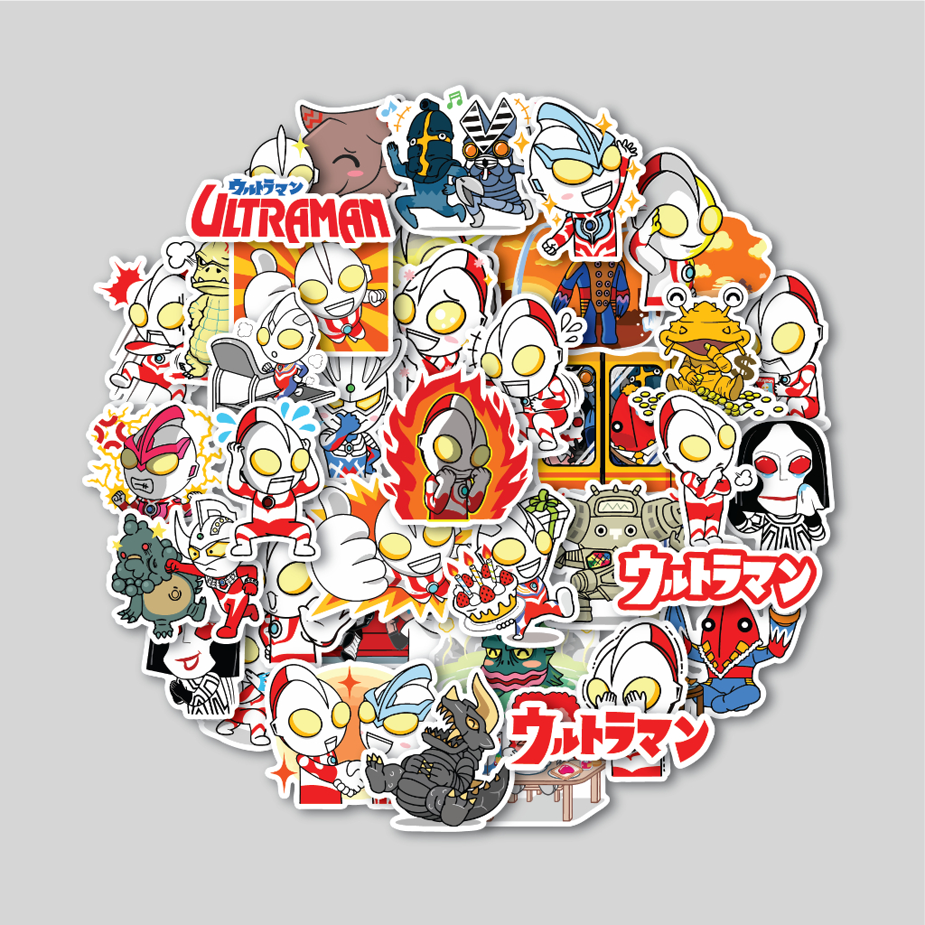 

STICKER PACK ULTRAMAN CHIBI | STICKER TUMBLR | STIKER LAPTOP KOPER HELM