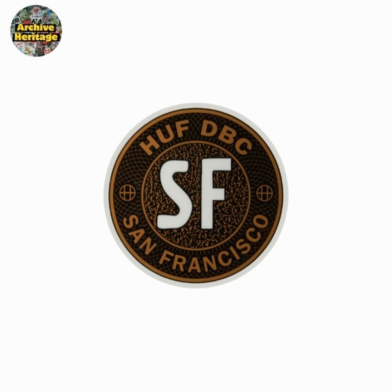 

sticker HUF DBC SF coins stiker brand clothingstreetwear