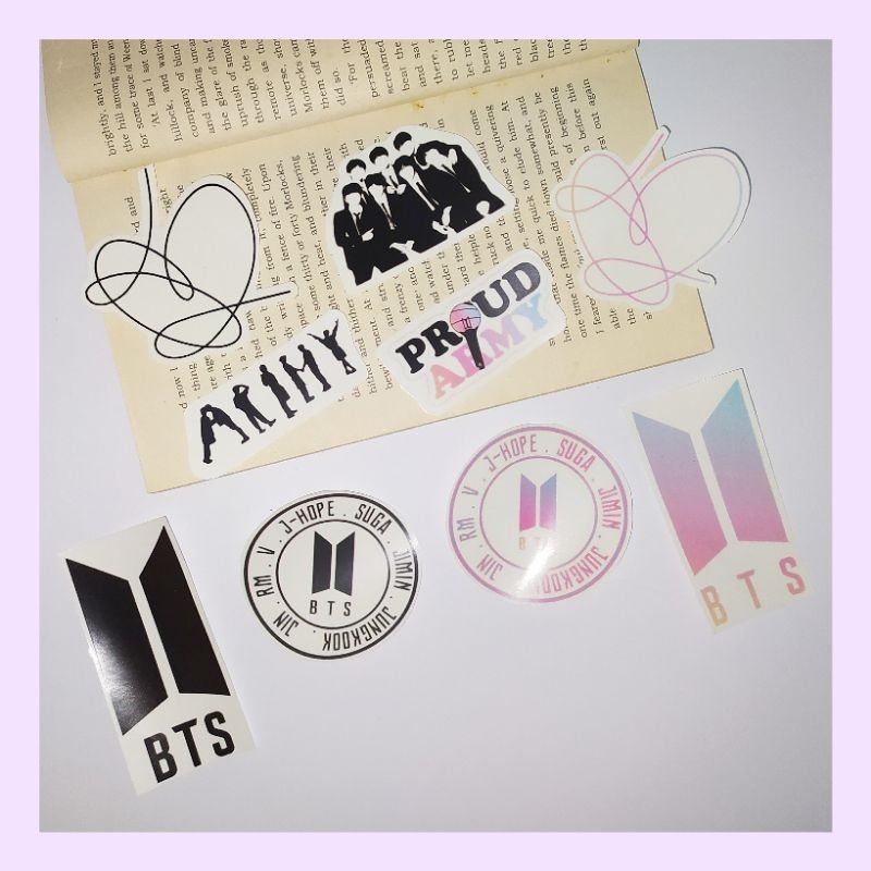 [BTS] STICKER TRANSPARAN LOGO BTS