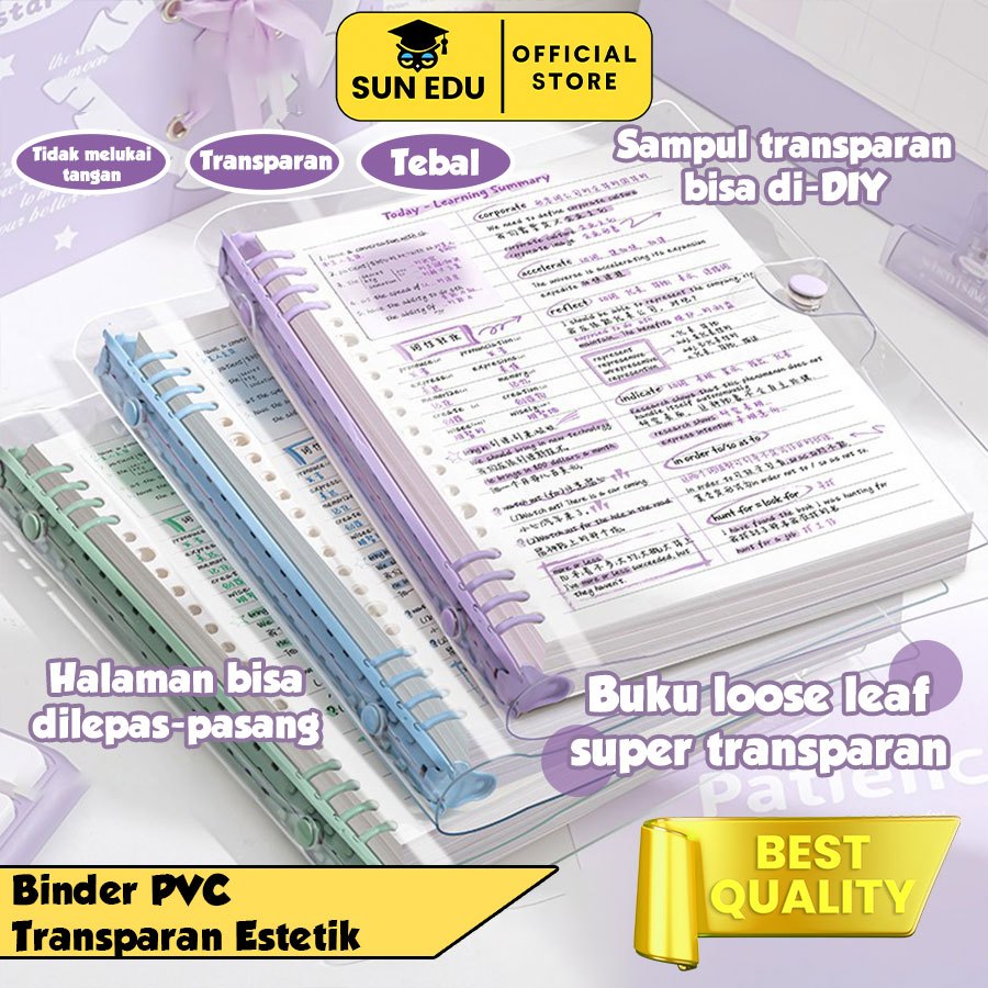 

Buku Tulis B5 Sekolah Lucu Buku Loose Leaf Ring Aesthetic/ Buku Binder Lucu / Sampul Buku Aesthetic