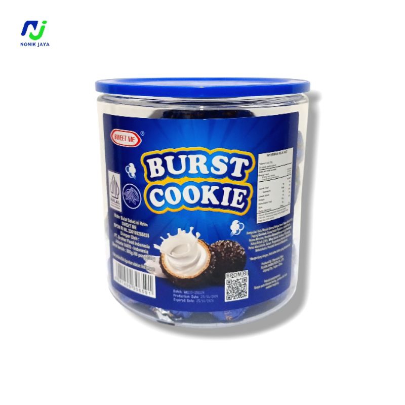

BURTS COOKIE SWEET ME 500g/50 Pcs@10g(Wafer Bulat Salut Isi Krim SWEET ME)