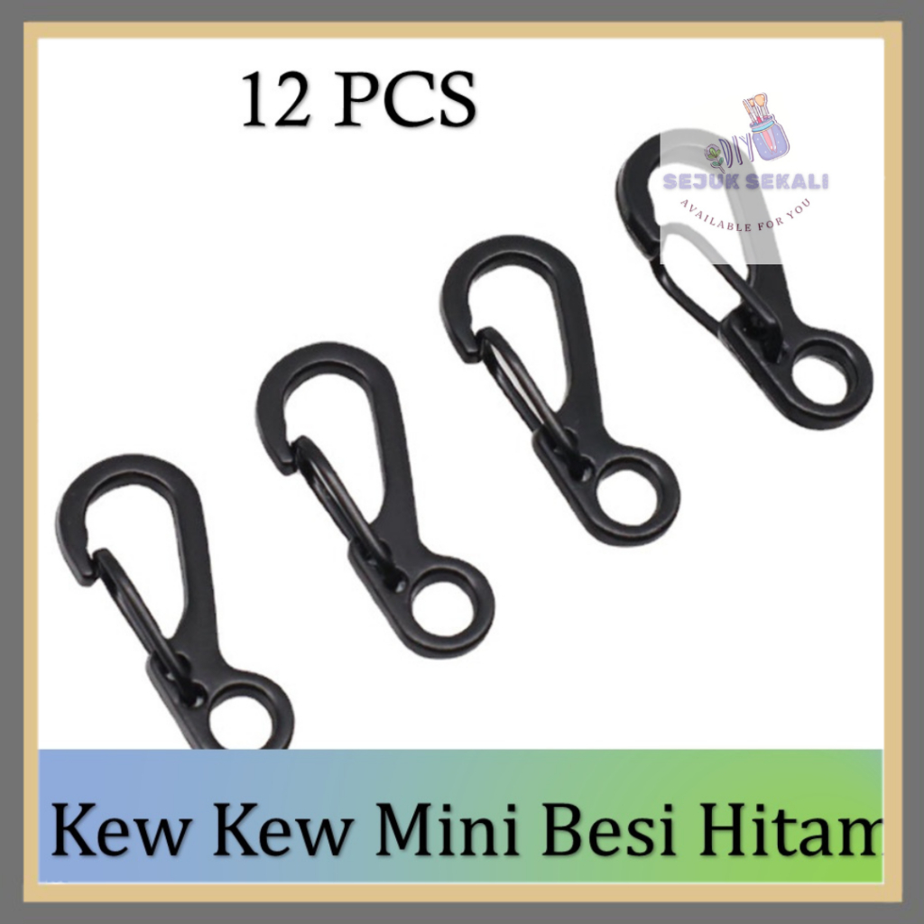 Carabiner mini gantungan tali masker quickdraw (12Pcs)