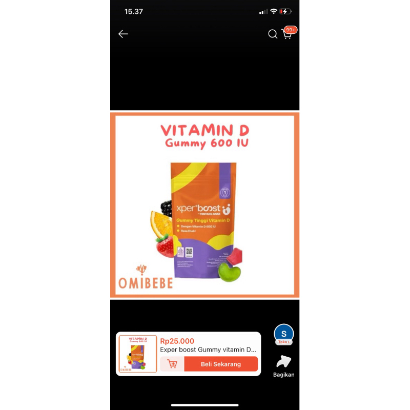 vitamin D gummy anak