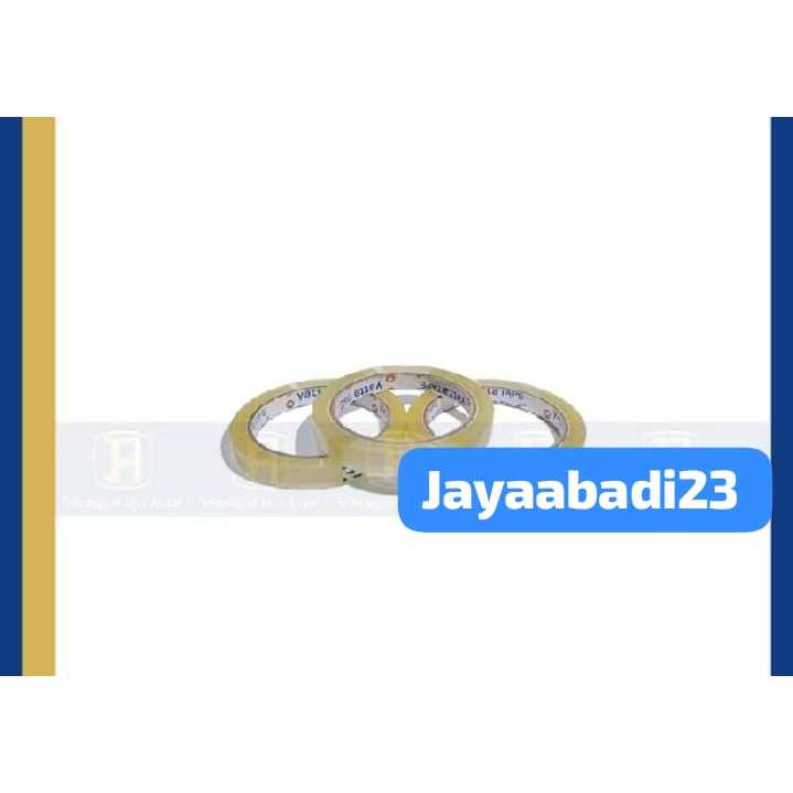 

Jayaabadi23 {Cilacap} Isolasi Yatta Tape 0,5inch 12mm x 72yard Bening ori pabrik