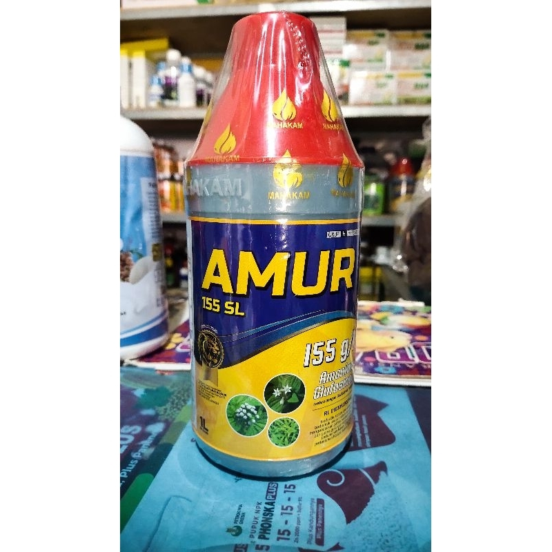 AMUR 1 LITER HERBISIDA DENGAN BAHAN AKTIF AMONIUM GLUFOSINAT BASMI RUMPUT LULANGAN DAN RUMPUT LAIN T