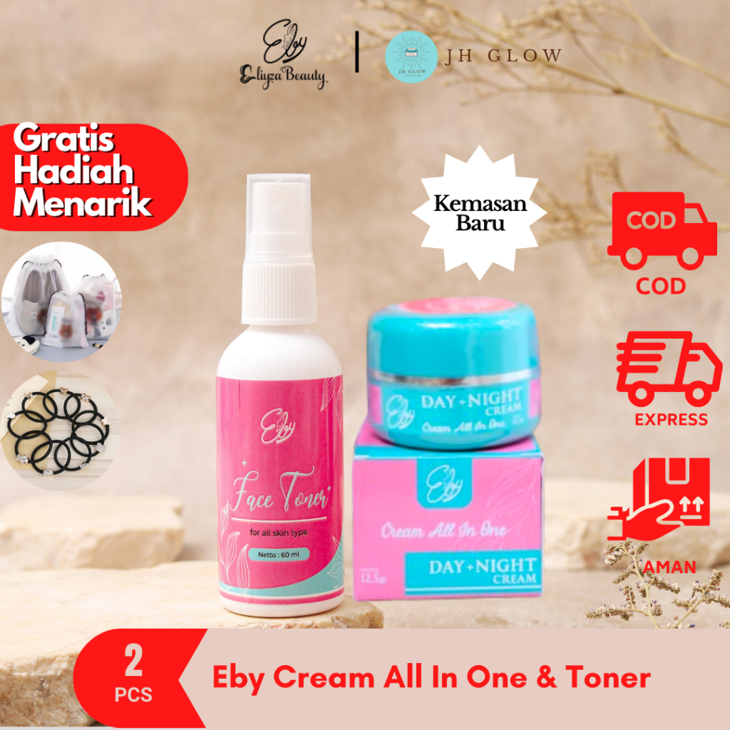 Paket Eby Eliza Beauty Cream dan Toner Eliza Beauty Original