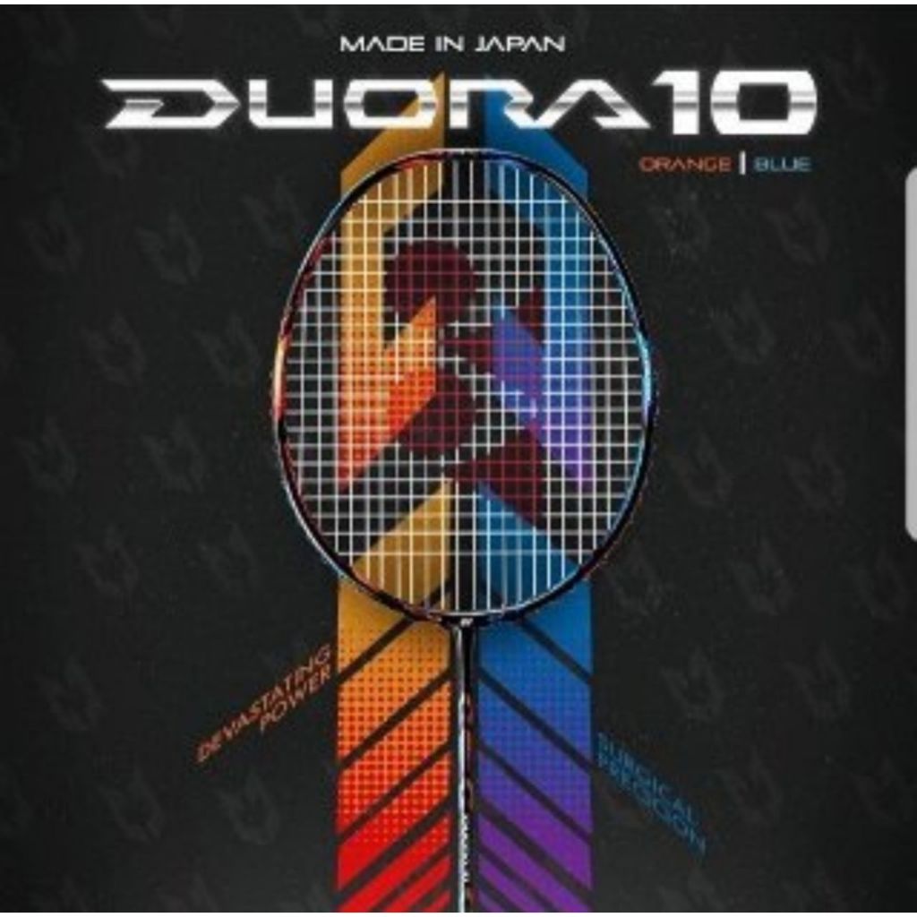 YONEX Duora 10 - Blue Orange Raket Badminton - Original