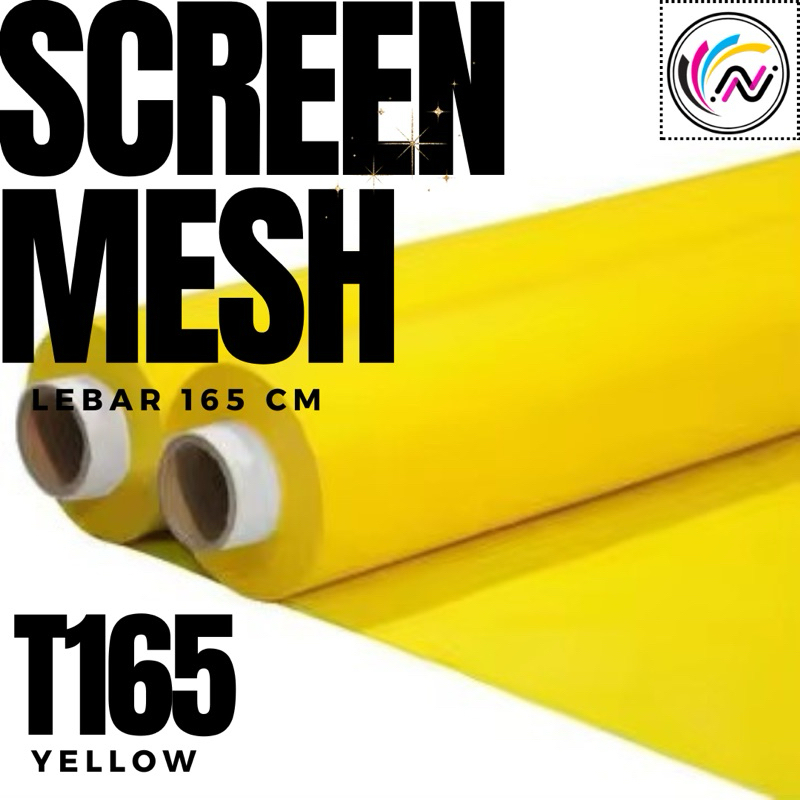 

Kain Screen Sablon T165 Lebar 165cm KUNING (per50CM)