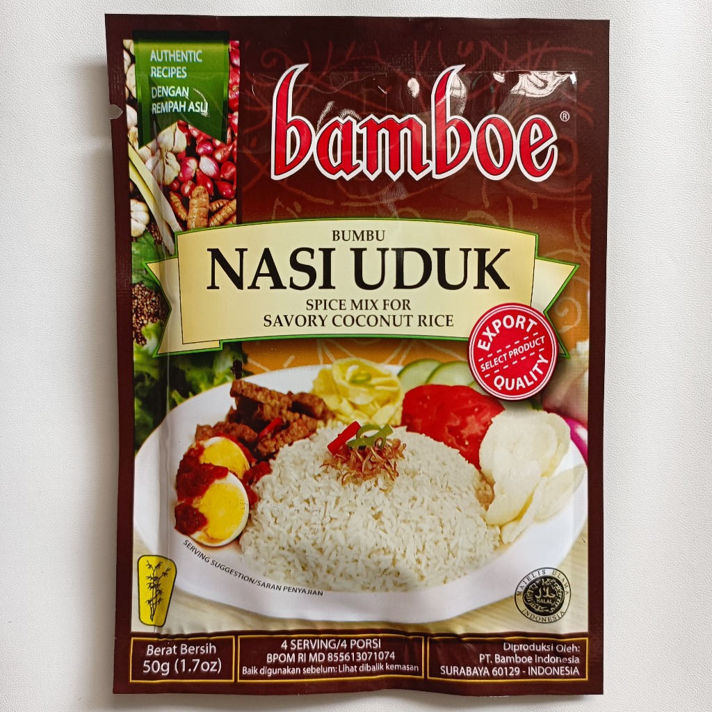 

Bamboe Bumbu Nasi Uduk (Bumbu Instan)